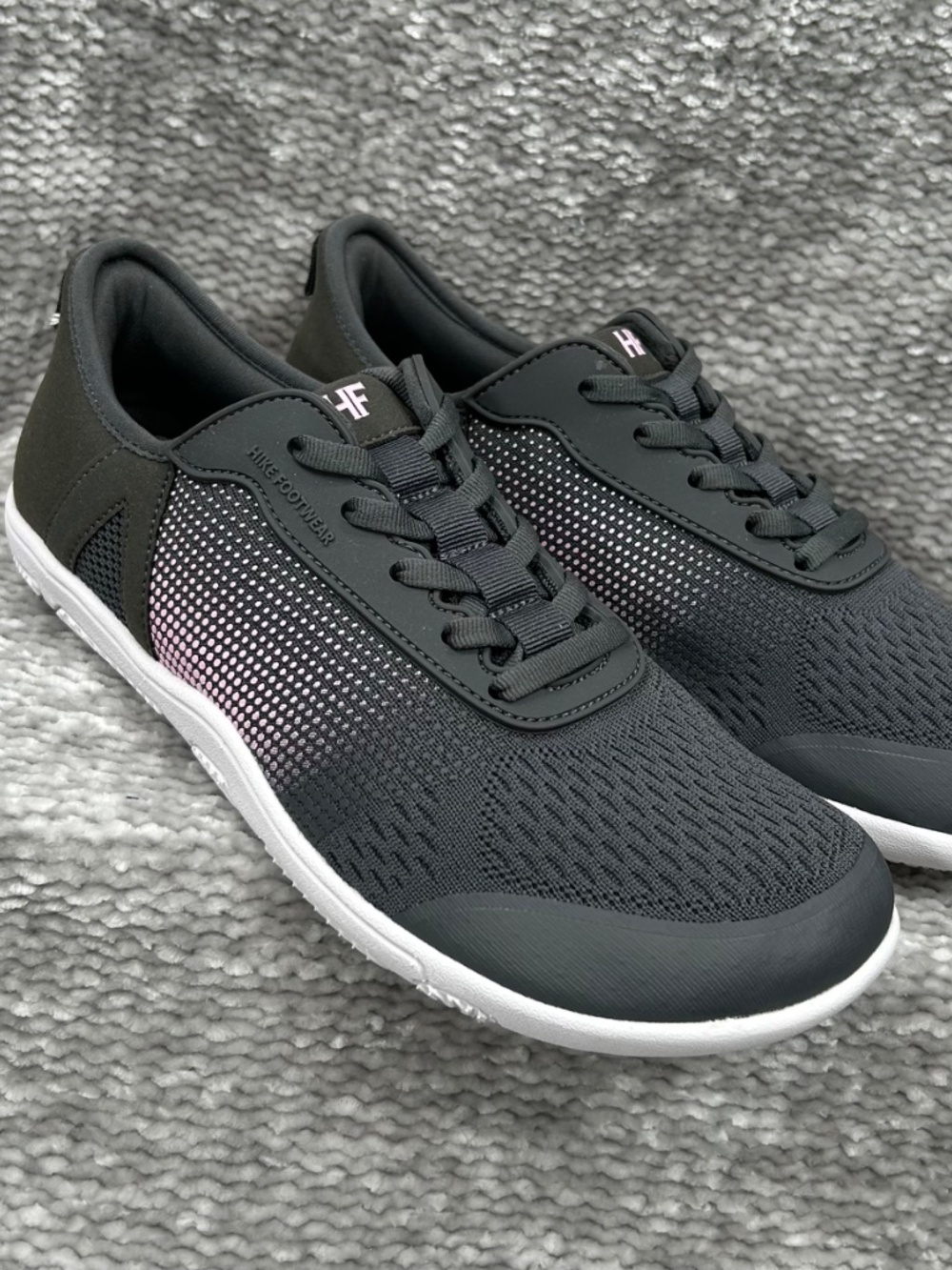 Hike Footwear Barefoot Gray/Pink Lightweight Comfort Sneakers Size 8-8.5